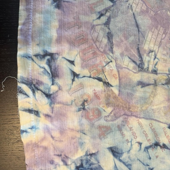 Rare 1994 Pink Floyd Division Bell Tie-Dye‎ Tour Tee Single Stitch Short Hills - Picture 10 of 11